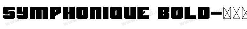 Symphonique Bold字体转换